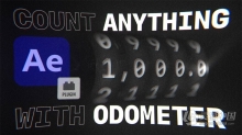 AE插件-精美字母数字滚动翻转动画AE插件 Odometer V1.0 Win版本 附使用教程