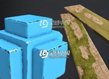 C4D破旧、磨损铁皮材质 Applying Damage and Wear To Models C4D材质