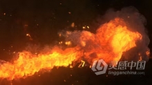 火焰燃烧灼热感标志显示动画AE模板下载 Fire Logo Reveal