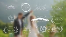 12个简约大方婚礼标题动画元素PR模板下载 12 Wedding titles