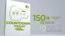 AE模板-150多个倒数计时器工具包AE模板下载 Countdown Timer Toolkit Package