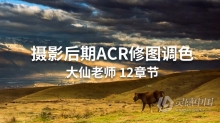 PS教程 人像风光摄影后期ACR修图调色VIP初级班课程Camera raw中文教程