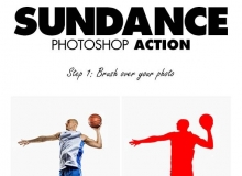 超酷光效火焰燃烧PS动作SunDance Photoshop Action(附视频教程)
