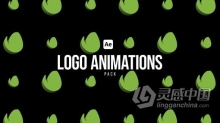 33个矩阵式LOGO标志循环动画背景元素AE模版 Logo Animations Pack