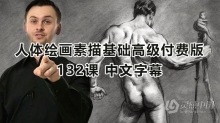 绘画教程 Proko-Premium人体绘画素描基础高级付费版132课时中文字幕教程