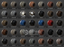 61款C4D材质球合集 Cinema 4D Material Pack 内附安装使用视频教程