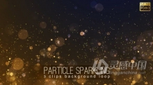 3组虚化散景粒子光点LED屏幕动态背景VJ视频素材 Particle Sparkling Background