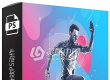 网络海报广告特效PS动作 Cyber Poster Photoshop Action 附视频教程