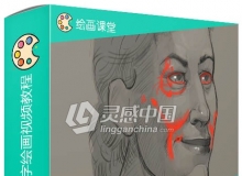 肖像面部人体解剖数字绘画视频教程全六季