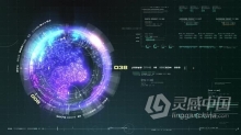 未来派全息地球平视显示智能技术概念界面4K背景视频素材 Futuristic Holographic Earth Head Up Display 08