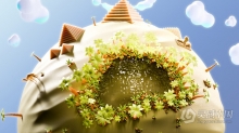 Blender卡通缩微星球完整制作流程视频教程