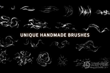 21个魔法光效火焰氛围PS特效笔刷 Magic FX Brushes Vol. 1