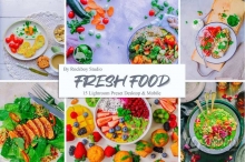 15个新鲜食品后期调色Lightroom预设 Fresh Food Lightroom Presets