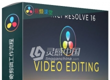 DaVinci Resolve 16达芬奇剪辑工作流程视频教程