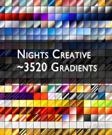 3520个PS渐变样式预设包 3520+ Gradients for Photoshop