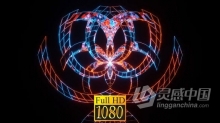明亮奇幻霓虹灯线条图案万花筒动画效果VJ背景视频素材 Fun Kaleidoscope Vj Loop HD Pack5v
