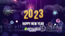 AE模板-2023年新年快乐庆祝活动开场片头视频动画AE模板下载