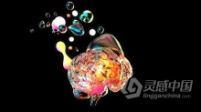 绘画艺术创意抽象3D大脑泡沫头脑想象力创造力形象动画视频素材 Creative abstract brain exploding with paint art
