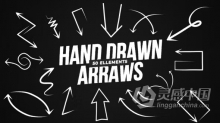 AE模板-50个手绘箭头动画元素AE模板下载 Hand Drawn Arrows