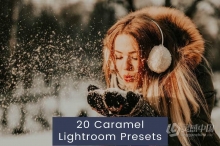 20个焦糖人像摄影后期调色Lightroom预设 20 Caramel Lightroom Presets