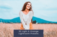 橙色调复古人像Lightroom预设 30 Light & Orange Lightroom Presets