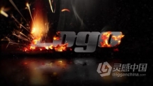 AE模板-火花LOGO火焰效果和粒子标志动画AE模板下载 Fire Logo