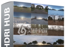 树林 雪地景观HDRI环境贴图 HDRI Hub – HDR Pack 011
