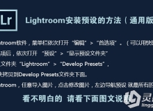 Lightroom软件导入预设安装方法 --LR笔刷预设导入教程