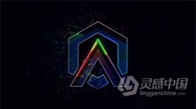 AE模板-快速五彩灯光闪烁电能粒子标志动画AE模板下载 Dynamic Logo Reveal