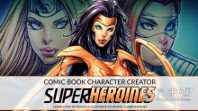 PS性感动漫女性角色数字绘画视频教程 Comic Book Character Design: Superheroines