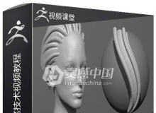 Zbrush头发雕刻自定义画笔技术视频教程