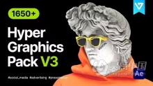 AE脚本预设-Hyper Graphics Pack V3 AE脚本预设包视频编辑图形元素设计