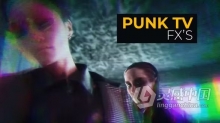 12种朋克畸变幻觉毛刺视觉特效叠加效果PR模板下载 Punk Tv Effects