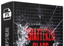 65款玻璃破碎效果PS笔刷 Ron's Shattered Glass