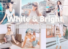 白色和明亮LUT调色预设 White & Bright – LUTs Pack