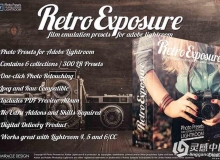 6套老式电影复古曝光Lightroom预设合集Presets for Lightroom Retro Exposure