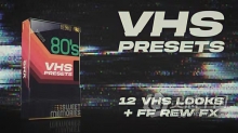 PR模板-12个高品质VHS预设复古故障录像带包装元素 VHS Look Presets Pack for Premiere Pro