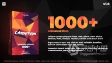 1000种创意时尚现代文字标题排版动画预设AE脚本 1000+ Titles And Typography
