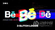 AE模板 噪点毛刺信号损坏RGB故障标志LOGO动画 AE工程 AE文件下载