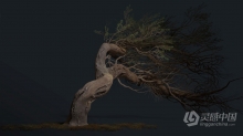 Maya和Zbrush风吹树叶游戏资产完整制作流程视频课程