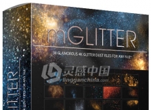 36组4K大气华丽闪耀金色粒子飞舞素材 MotionVFX mGlitter