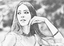 一键铅笔素描肖像Photoshop动作 Pencil Portrait Photoshop Action