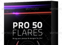 50专业镜头光斑叠加合成前景素材 50 Pro Lens Flares Pack V1