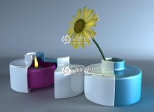C4D陶瓷烛光渲染素材 C4D材质