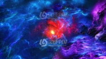 抽象背景旋转虫洞隧道太空星云动态视频素材下载