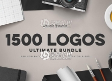 1500+Logo标志徽标模板合集 1500 Logos Bundle Collection