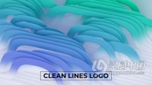 简洁的线条标志展示大气干净3D公司LOGO动画AE模板下载 Clean Lines Logo Reveal