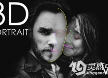 超酷肖像三维立体化特效动画AE模板 Videohive 3D Portrait