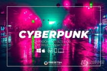 赛博朋克城市风光调色Lightroom预设 Cyberpunk Lightroom Presets