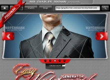 超酷作品虚线和斜线水印PS动作 Easy Watermark Generator